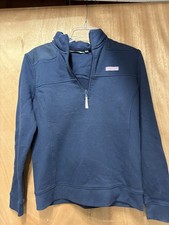 Women's Navy Blue Vineyard Vines 1/4 Zip . Medium