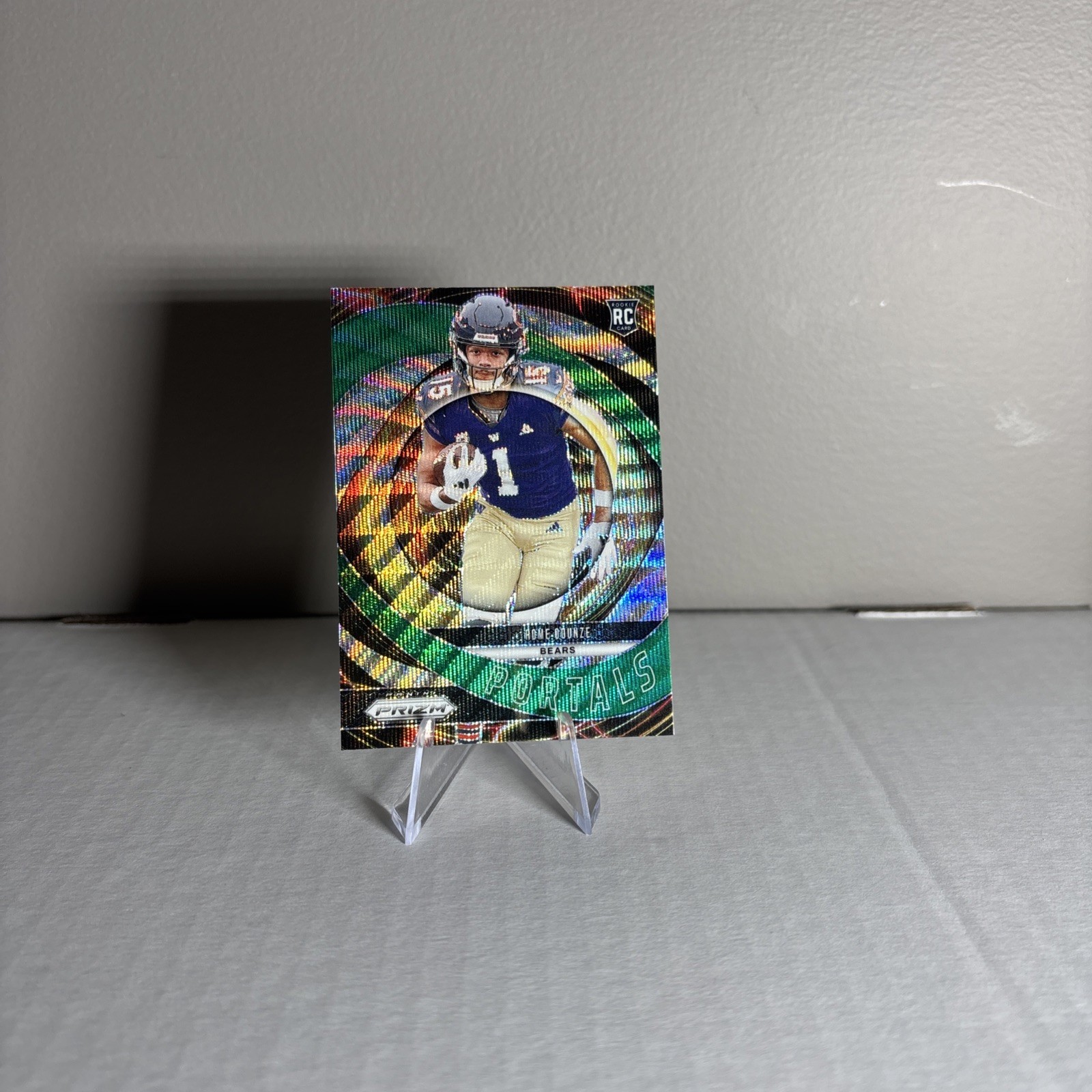 2024 Panini Prizm - Prizmatic Rome Odunze #9 Purple Power Prizm /49 (RC)