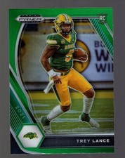 2021 Panini Prizm Draft Picks Green #120 Trey Lance RC