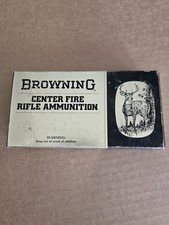 1970's Browning Center Fire Rifle 30-30 Ammunition.  Box Only!