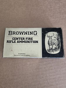 1970's Browning Center Fire Rifle 30-30 Ammunition. Box Only!