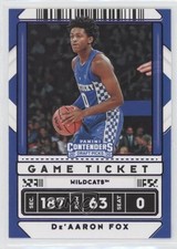 2020-21 Panini Contenders Draft Picks Game Ticket Purple De'Aaron Fox #22 7ut