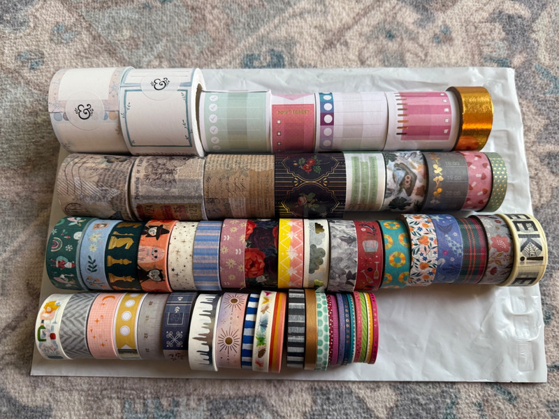 Washi Tape and Stickers - Archer & Olive and more - 56 rolls + 16 more