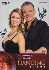 Andi WOJTA/Kati KALLUS - &Ouml;sterreich, ORF, "Dancing Stars", Original-Autogramm!