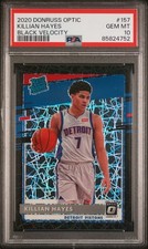 2020 Panini Donruss Optic Killian Hayes Rookie Black Velocity /39 - PSA 10