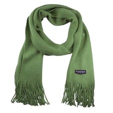 Gelante Men Classic Knit Winter Scarf Warm Double layer Olive
