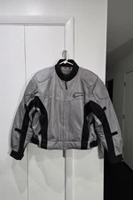 FIRST GEAR Motorcycle Padded Lined Jacket Womens XL Mesh Tex II Material Biker