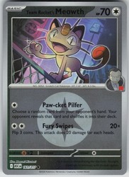 Team Rocket's Meowth 161/217 Mega Evolution Ascended Heroes Reverse Holo