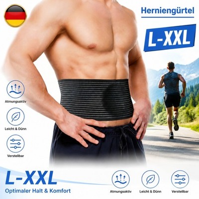 NabelbruchBandage Nabelhernie Gürtel Bauchgurtel für Hernie Herren Damen Wrap DE
