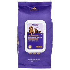 Deodorizing Pet Glove Wipes, For Dogs  Cats, Coconut, 20 Pieces
