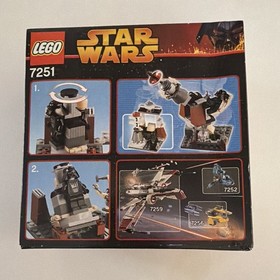 LEGO Star Wars 7251 Darth Vader Transformation 2005 Anakin & Vader crease on box