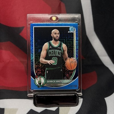 2025-26 Bowman Chrome Basketball Derrick White Blue Mojo Refractor /150 Celtics