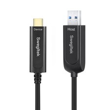 Fiber Optic USB A to USB C Cable 65ft 10Gbps High-Speed Active USB C