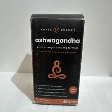 Organic Ashwagandha Capsules, 2000Mg Adrenal Fatigue, Thyroid  Mood Support Ash
