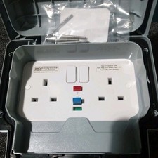 MK K56231GRY Masterseal 13A DP RCD socket IP66