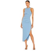 Misha for Revolve Elegant Asymmetrical Blue Dress size L