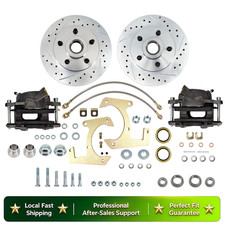 5 X 4-12 Drilled Disc Brake Kit For 1948-1956 Ford F-100 12 Ton Pickup Trucks 5 X 4-12 Drilled Disc Brake Kit For 1948-1956 Ford F-100 12 Ton Pickup Trucks