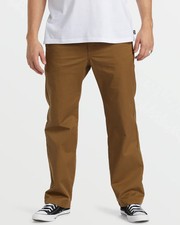 Billabong Carter Chino Pants Otter Brown size 30 inch waist NWT