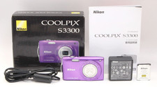 Nikon COOLPIX S3300 Purple Compact Digital Camera Used
