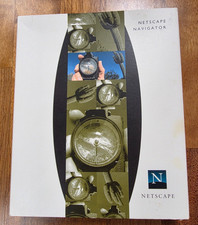 Original Netscape Navigator v1.22 Package- CD, 3.5" Diskettes, Handbook- RARE