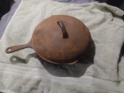 Vintage Wagner Ware Unmarked Cast Iron 11" Chicken Fryer with Lid