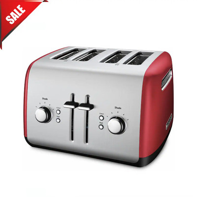KitchenAid KMT4115 4-Slice Toaster Stainless Steel Extra-Wide Slots Dual Control