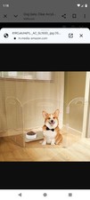 Dog Gate, Clear Acrylic Pet Gate for Dogs, Free Standing Pet Gates for Doorways,