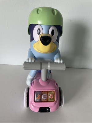 Bluey Pink Scooter Time with Bluey V-Tech Interactive Tested Works!
