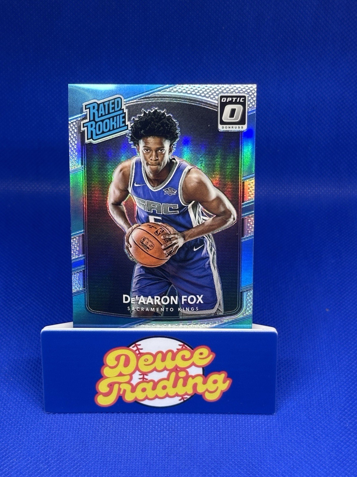 2017-18 Panini Donruss Optic - Rated Rookie De'Aaron Fox #196 Holo Prizm (RC)