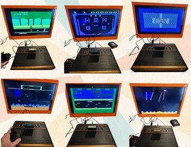 CLEAN/Restored Atari 2600, 9 Games (1 CIB), AC Plug, 1 CX-40!
