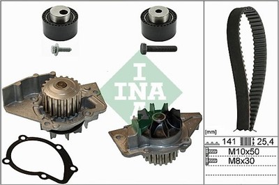 530 0111 30 INA Wasserpumpe + Zahnriemensatz für CITROËN,FIAT,PEUGEOT