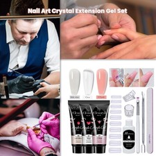 Kit de esmalte de uñas en gel 10/15 piezas con luz de lámpara UV Juego de herramientas de manicura de extensión de polietileno