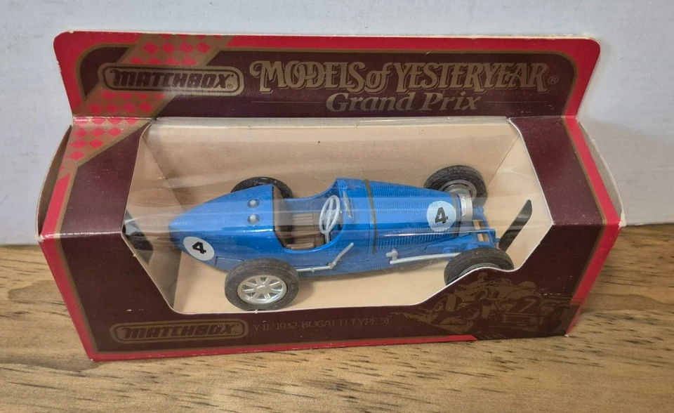 Y 11 1932 Bugatti Type 51 Models of Yesteryear Matchbox J Box - Bild 2 von 2