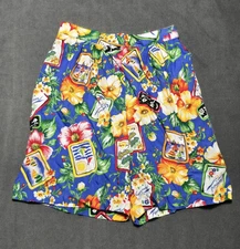 Floral Susan Bristol Shorts Beach 90s Wide Leg Spring Grannycore 12 Hawaii AOP