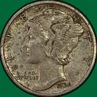 1936-S Mercury Dime Choice Extremely Fine XF+ Coin #45793