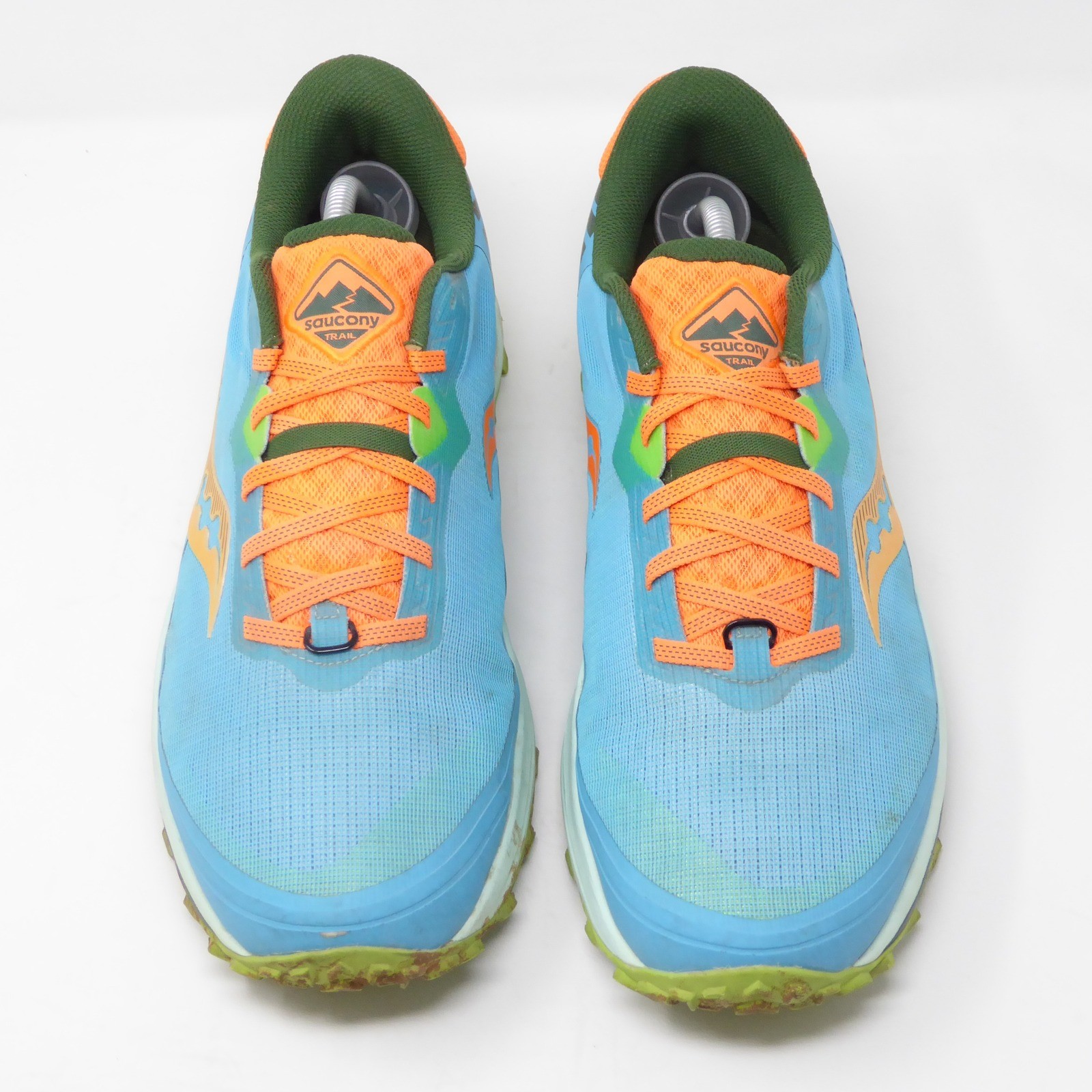 Saucony Peregrine 11 Mens Trail Running Sneakers Shoes Blue Orange Size 11.5 thumbnail 2