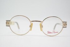 Vintage Glasses Paloma Picasso 8410 612 Gold Blue Oval Eyeglass Frame