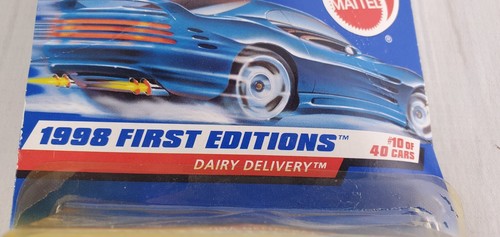 Hotwheels 1998 primeras ediciones #10 entrega de lácteos Got Milk Car juguete para niños 1/64 NUEVO - Imagen 3 de 6