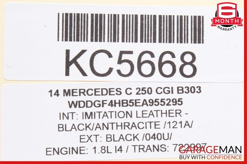 10-16 Mercedes W212 E350 E400 C300 C250 Interior Rear View Mirror Assembly Black - Picture 12 of 12