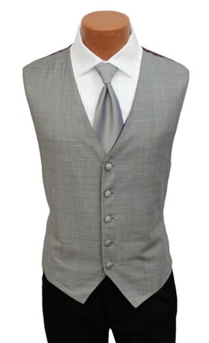 Gray Calvin Klein Legend Fullback Vest Tie Formal Set Suit Wedding Waistcoat  | eBay