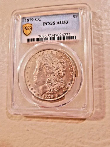 1879-CC Morgan SILVER DOLLAR PCGS AU53