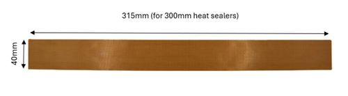 Premium Heißsiegel Teflonband Streifen 200-500 mm plus PTFE/Glasfasermatte - Bild 4 von 8