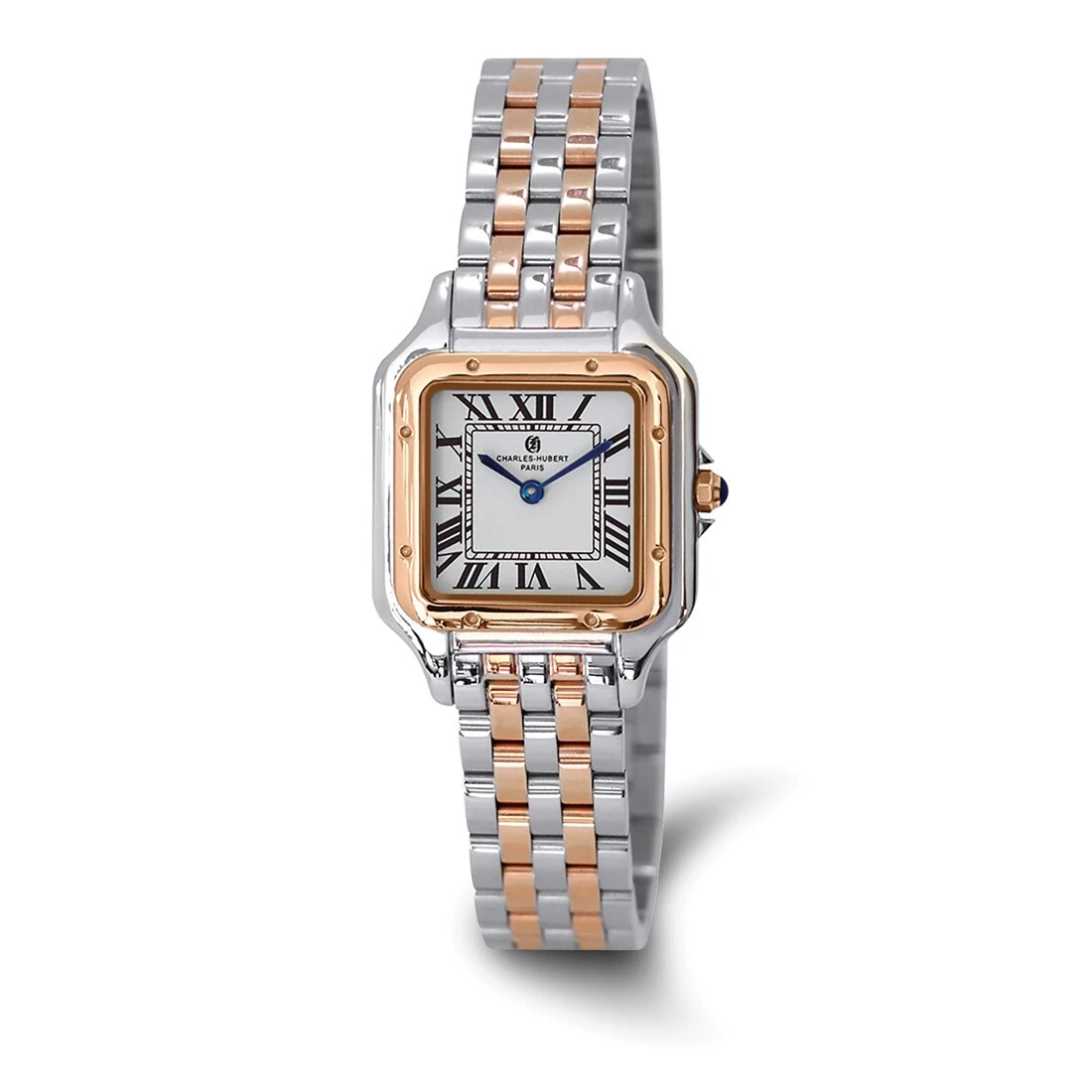 Charles Hubert Ladies Stainless Steel White Dial Milanese Band Watch Black Bow Jewelry Charles Hubert Ladies IP-plated Stainless  main image 3