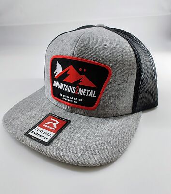 Bronco hat Gray and Black by Mountains2Metal
