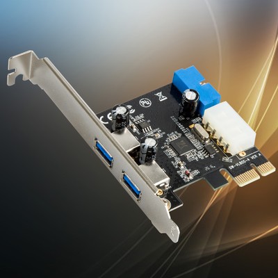 2 Port Usb 3 0 Pci E Expansion Card 19pin Header 4pin Ide Power Connector Ny As Ebay