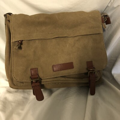 Slim Laptop Bag Tote Messenger Bag Minimalist Modern Shoulder Comfort Army  Green