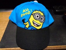 Minions Kids Hat Boys Baseball Cap  ALL GOOD  NEW WITH TAG