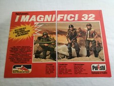 PUBBLICITA' ORIGINALE ADVERTISING SOLDATINI "I MAGNIFICI 32" POLISTIL del 1977
