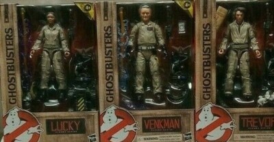 3 *NEW* 2021 GHOST BUSTER ACTION FIGURE LOT ''PLASMA SERIES'' VENKMAN/LUCKY/TREVOR