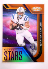 2022 Jonathan Taylor Panini Certified Stars Orange Mirror 90/149 Colts #CS-13